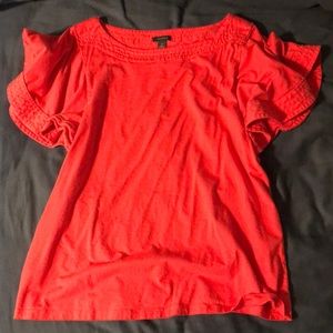 Ann Taylor - Bright Red/Pink Blouse - M